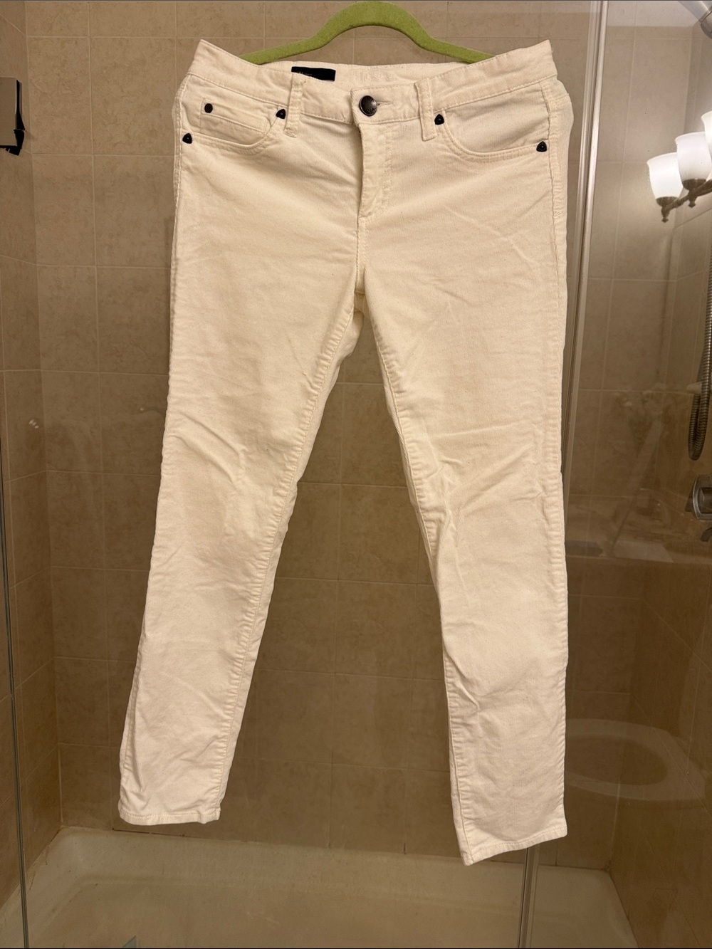 Kut from the Kloth Cream Straight-Leg Pants